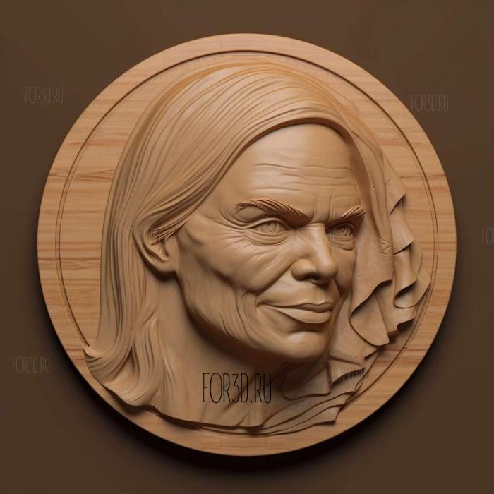 Virginia Rometty 1 stl model for CNC